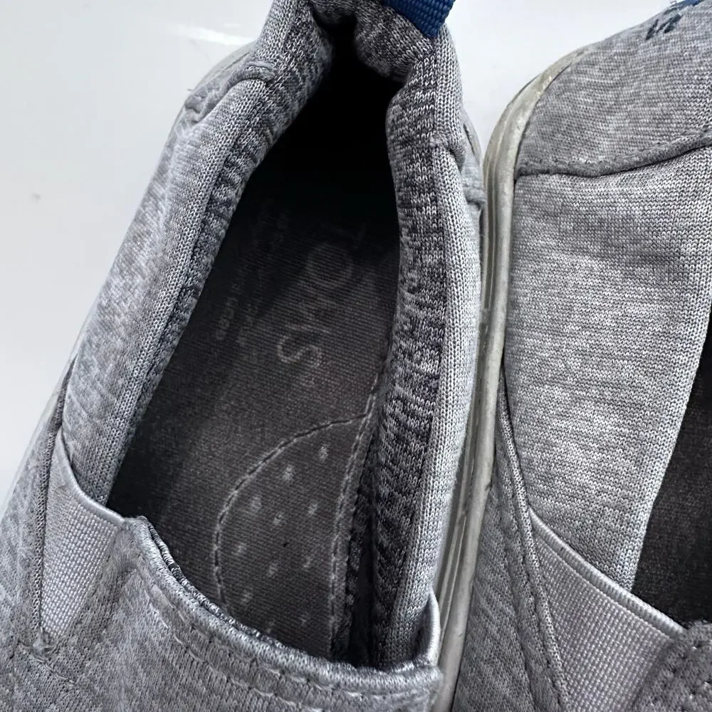 Tom’s grey slip ons size 13